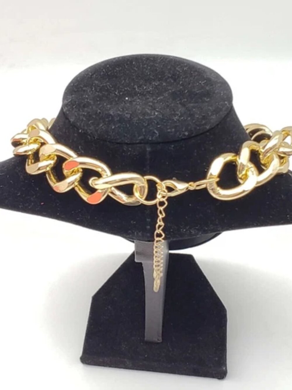 Gold-Plated Necklace with Authentic Louis Vuitton Padlock - Picture 2 of 8
